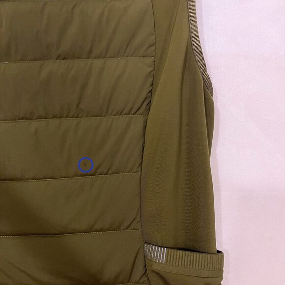 Lululemon Down For It All Green Puffer Vest Grey Goose Down - Women's Size 10 - Picture 12 of 12
